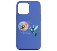 Hummingbird Floral Dandelion Be Kind Art Flower Humming Bird Carcasa para iPhone 13 Pro Max