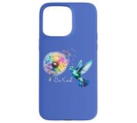 Hummingbird Floral Dandelion Be Kind Art Flower Humming Bird Carcasa para iPhone 15 Pro Max