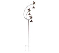 Hummingbird Garden Stake - Metal Yard Decor | Outdoor Bell Ornament | Lawn Stakes Art For Garden Lawn Patio Porch Pathway Walkway Landscape Flower Bed Outdoor