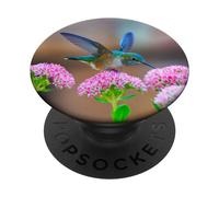 Hummingbird Gift Bird Flower Colorful Wildlife Nature Nectar PopSockets PopGrip Adhesivo