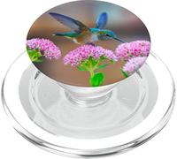 Hummingbird Gift Bird Flower Colorful Wildlife Nature Nectar PopSockets PopGrip para MagSafe