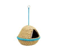 Hummingbird House - Hand Woven Hangable Nesting Bird House, Natural Bird Nest Shelter for Outdoor Garden Decor, Habitat for Conure Cockatiel Lovebird Canary Finch,4.7inch