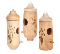 Hummingbird Houses, 3X Outdoor Hatching Hut, Handwoven Nest for Bird Breeding, Cozy Shelter 4,92 x 2,95 x 1,97 pulgadas for Yard, Balcony, Porch, Tree Trunks