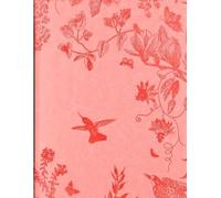 Hummingbird Journal - 140 Page Lined Notebook with Vibrant Floral & Bird Cover | A5 8.5" x 11" Nature Diary for Bird Watchers & Garden Lovers | Inspirational Writing Journal for Women