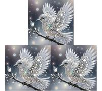 Hummingbird - Kit de pintura de diamantes 5D (30 x 30 cm), diseño de piedras preciosas para el hogar y regalo creativo