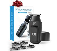 Hummingbird MK1 - Recortadora compacta eléctrica portátil para barba y vello corporal para hombres, inalámbrica USB-C recargable, peluquero facial y corporal, afeitadora de viaje, bolsa de viaje, gran