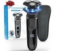 HUMMINGBIRD MK8 - Afeitadora facial rotativa premium, recargable, húmeda y seca, con recortadora emergente, maquinilla de afeitar eléctrica para hombres, impermeable, recargable por USB-C inalámbrica,