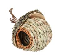 Hummingbird Nest House - Natural Reed Grass Bird Hut, Handcrafted Outdoor