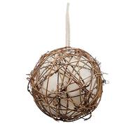Hummingbird Nesting Ball - Natural Wool Birds Nests Material Holder, Natural Rattan Bird Nesting Ball With Hanging Lanyard | Bird Supplies Naturals Rattan Nest For Patios Gardens Balconies al aire