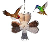 Hummingbird Nesting - Suministro resistente al agua con soporte para jaulas, fibras naturales para gominolas, robins y otros pájaros, jardín de árboles al aire libre, cuidado de aves de invierno