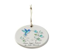 Hummingbird Ornament - Acrylic Round 2D Party Supplies, Bird Car Pendant For Thanksgiving Holiday Birthday Party Tree Window Offices Living Room Dormitory Apartment Bathroom Car Bedroom