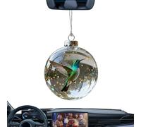 Hummingbird Ornaments - Festive Hanging Decor | Shatterproof Resin Birds with Sparkling Finish, Holiday Branch Accents, Seasonal Home Decoration for Indoor Display and Gift Giving