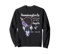 Hummingbird Purple Hummingbirds Appear When Angels Are Near Sudadera