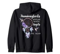 Hummingbird Purple Hummingbirds Appear When Angels Are Near Sudadera con Capucha