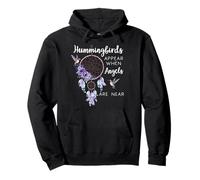 Hummingbird Purple Hummingbirds Appear When Angels Are Near Sudadera con Capucha