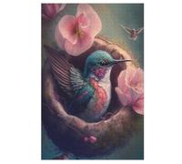 Hummingbird Puzzle Games for Adults y Niños - for Creativity And Mindfulness - Challenging Jigsaw Puzzles 1000 Piezas for Family 78 × 53 cm