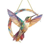 Hummingbird Sun Catchers | Hummingbird Window Hanging, Outdoor Hummingbird Decor, Hanging Hummingbird Ornament, Garden Hummingbird Wind Chime, Hummingbird Mobile, Hummingbird Crystal Prism