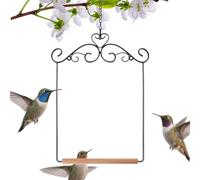 Hummingbird Swing - Hummingbird Swings and Perches | Metal Frame Bird Swing | Outdoor Hangable Macaw Perch | Bird Cage Swîng Toy | Birds Swings for Hanging Indoor, Outdoor Trunk, Lawn, Patio