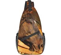 Hummingbird Unisex Sling Mochila Crossbody Bolsas de hombro para hombres Mujeres Mochilas ligeras Bolsa de pecho informal con correa ajustable para caminar Ciclismo Senderismo Viajes Deporte Gimnasio