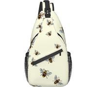 Hummingbird Unisex Sling Mochila Crossbody Bolsas de hombro para hombres Mujeres Mochilas ligeras Bolsa de pecho informal con correa ajustable para caminar Ciclismo Senderismo Viajes Deporte Gimnasio