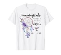 Hummingbirds Appear When Angels Are Near Hummingbird Purple Camiseta