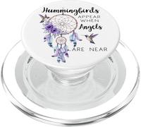 Hummingbirds Appear When Angels Are Near Hummingbird Purple PopSockets PopGrip para MagSafe