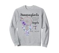Hummingbirds Appear When Angels Are Near Hummingbird Purple Sudadera