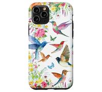 Hummingbirds Within Florals and Butterflies Bird Lover Carcasa para iPhone 11 Pro