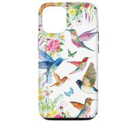 Hummingbirds Within Florals and Butterflies Bird Lover Carcasa para iPhone 12/12 Pro