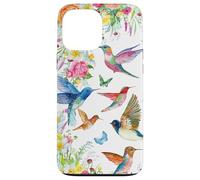 Hummingbirds Within Florals and Butterflies Bird Lover Carcasa para iPhone 13 Pro MAX