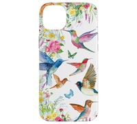 Hummingbirds Within Florals and Butterflies Bird Lover Carcasa para iPhone 14 Plus