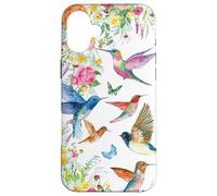 Hummingbirds Within Florals and Butterflies Bird Lover Carcasa para iPhone 16 Plus
