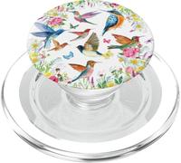 Hummingbirds Within Florals and Butterflies Bird Lover PopSockets PopGrip para MagSafe