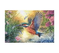HummingPájaro Campo de Flores Puzzle 1000 Piezas Portátil Familiar Rompecabezas 3D para Familia Desafío Intelectual Maquetas Educativas Construir 1000 PCS