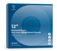 HumminGuru Fundas para Discos de Vinilo Fundas Interiores para Discos de Vinilo (Mangas Interiores Redondas, 12")
