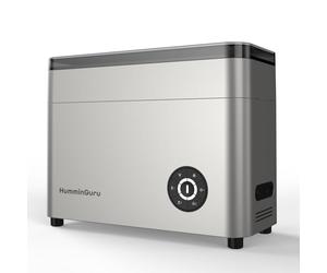 HumminGuru Limpiador ultrasónico de Discos de Vinilo: Limpieza ultrasónica de Discos de Vinilo a 40 kHz con Secado automático, Kit de Limpieza de Discos de Vinilo con filtros (Nova, 7/10/12 Pulgadas)