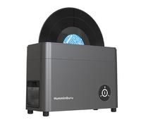 HumminGuru Limpiador Ultrasónico de Discos de Vinilo Máquina de Limpieza Ultrasónica de Vinilos de 40 kHz con Secado Automático, Garantía de 1 Año (HG01 Gris Oscuro, 12 Pulgadas)
