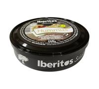 Hummus de Garbanzos Iberitos 140g | Crema para Untar Sin Gluten | Apto para Celíacos e Intolerantes a la Lactosa | Snack Mediterráneo Listo para Consumir