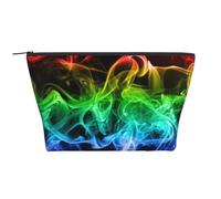 Humo Colorido Abstracto Negro, Bolsa de artículos de tocador Bolsa de Maquillaje Bolsa de cosméticos Bolsa de artículos de tocador de Viaje portátil