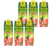 Humo Happy Day Ruibarbo Jugo Afrutado Hierba 1000ml 6er Pack