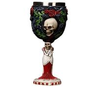 HUMOCHUSON Taza CeramicaCopa De Vino Retro De Halloween De Acero Inoxidable De 250 Ml Con Calavera En Relieve 3D, Adecuada Para Amantes De La Estética Oscura - Novia