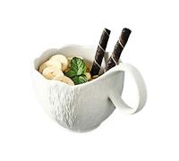 HUMOCHUSON Taza Te Taza De Avena De Cerámica De 400 Ml Con Taza De Postre De Café Con Leche Que Se Puede Calentar En El Microondas Para El Desayuno Y El Té De La Tarde.