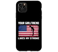 Humor Adulto Golfista A tu novia le gusta mi accidente cerebrovascular divertido Carcasa para iPhone 11 Pro Max
