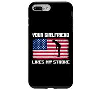 Humor Adulto Golfista A tu novia le gusta mi accidente cerebrovascular divertido Carcasa para iPhone 7 Plus/8 Plus