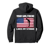 Humor Adulto Golfista A tu novia le gusta mi accidente cerebrovascular divertido Sudadera con Capucha