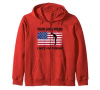 Humor Adulto Golfista A tu novia le gusta mi accidente cerebrovascular divertido Sudadera con Capucha