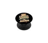 Humor Agenda evitada Frase Divertida Retro PopSockets PopGrip Adhesivo