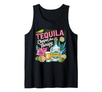 Humor al atardecer con tequila Camiseta sin Mangas