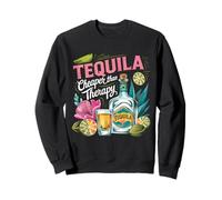 Humor al atardecer con tequila Sudadera