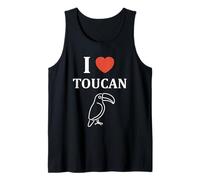Humor animals toucan toco simple bird i love toucan Camiseta sin Mangas